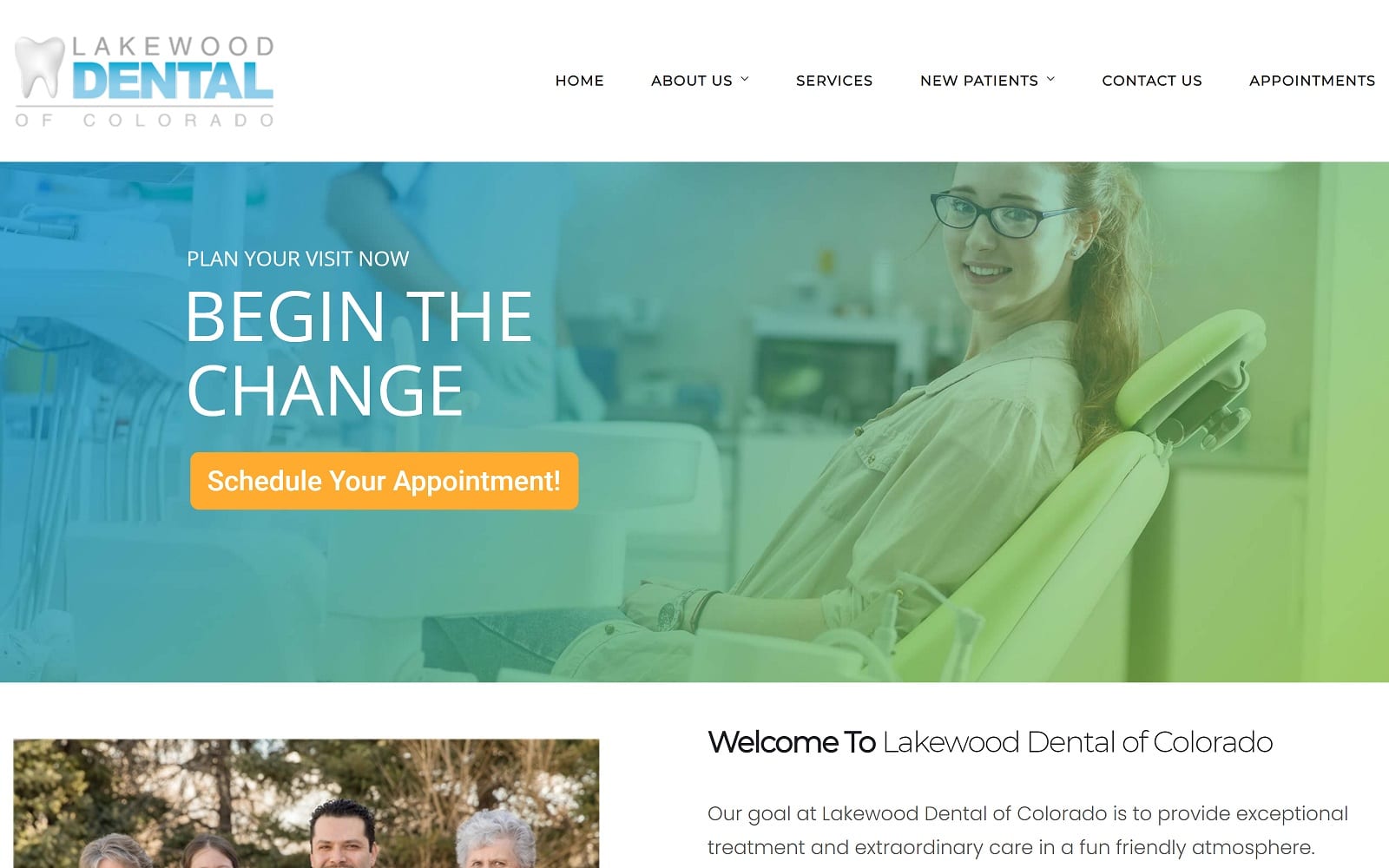 The Screenshot of Lakewood Dental of Colorado: Tariq Sawaqed DDS lakewooddentalco.com Website