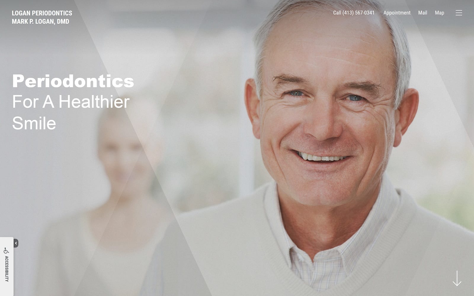 The Screenshot of Mark P. Logan, DMD loganperiodontics.com Website