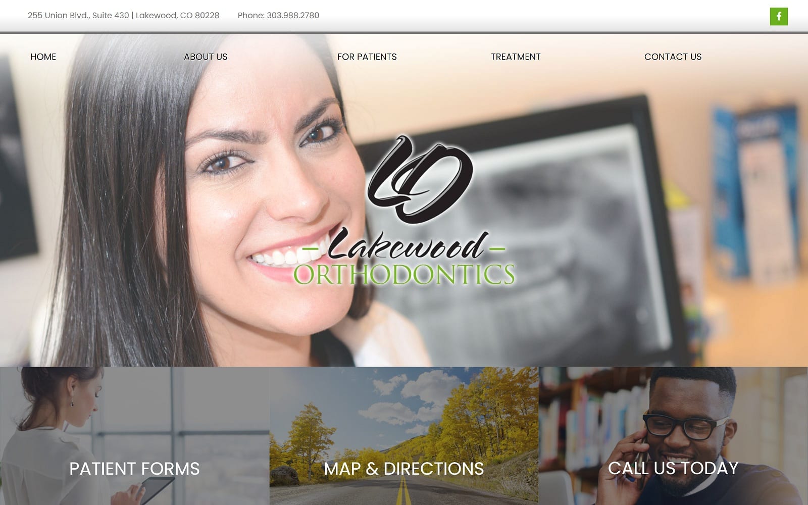 The Screenshot of Lakewood Orthodontics lortho.com Website