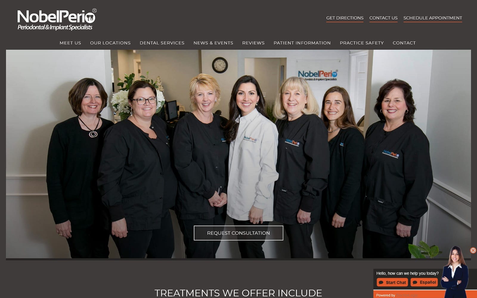 The Screenshot of Nobel Perio - Periodontist in Agawam, MA nobelperio.com Dr. Fabiola Ramirez Website