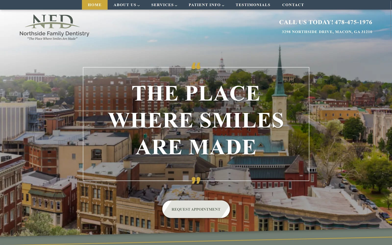 The Screenshot of Northside Family Dentistry northsidefamilydentistry.com Website