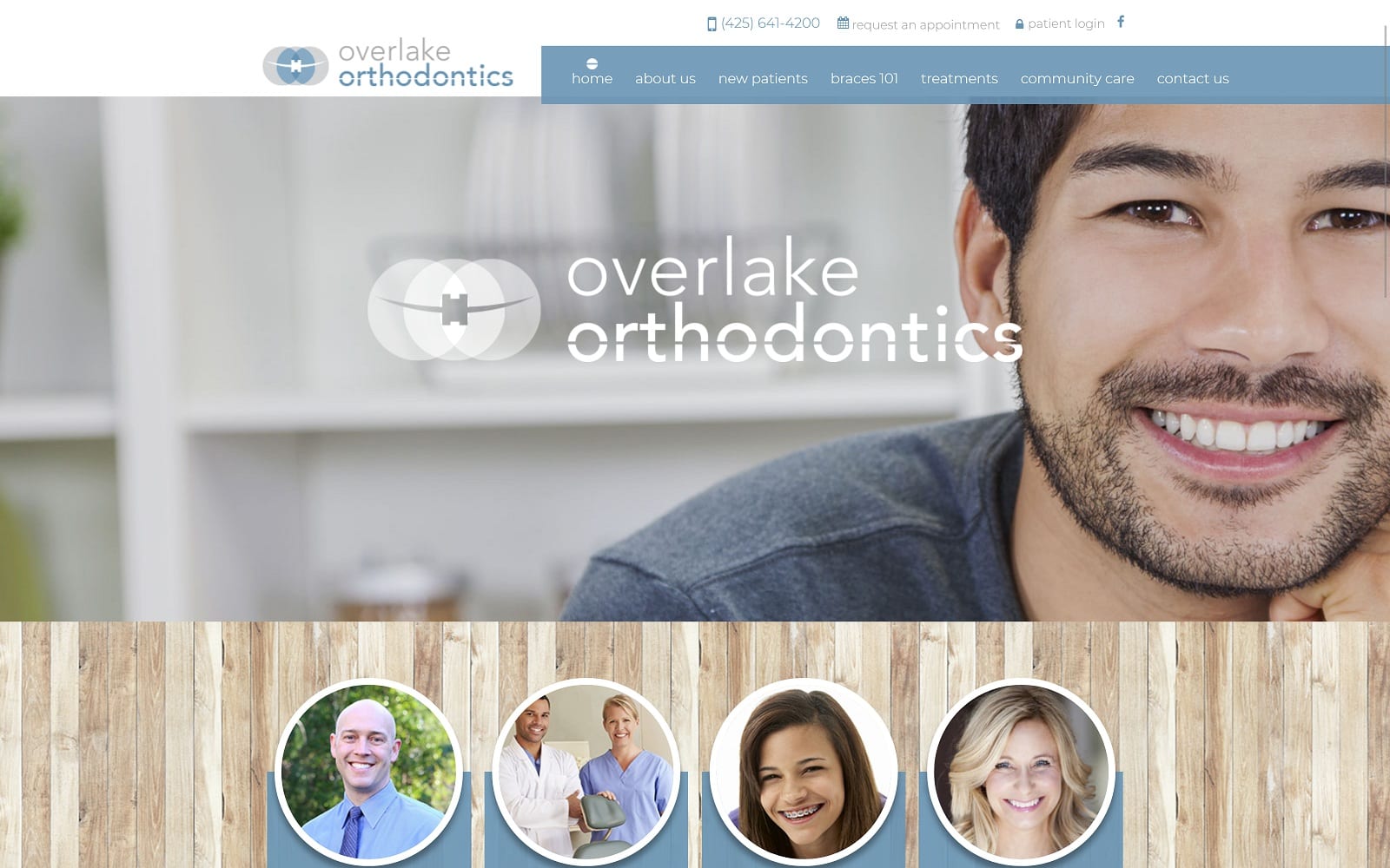 The Screenshot of Overlake Orthodontics overlakeorthodontics.com Dr. Steve Lemery Website