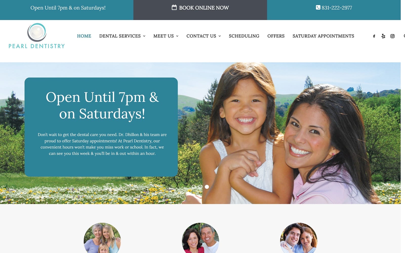 The Screenshot of Pearl Dentistry pearldentistry.com Website