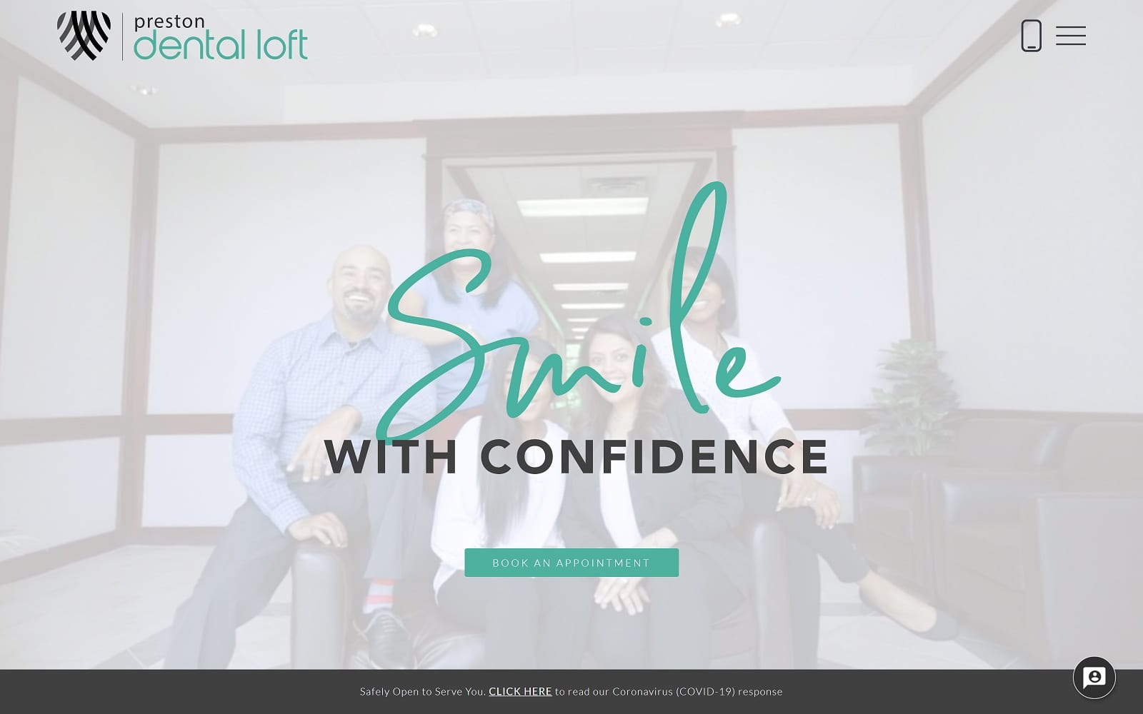 The Screenshot of Preston Dental Loft prestondentalloft.com Website