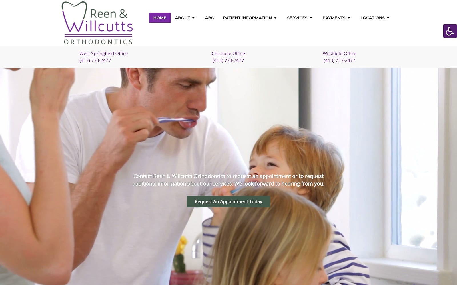 The Screenshot of Reen & Willcutts Orthodontics rworthodontics.com Website