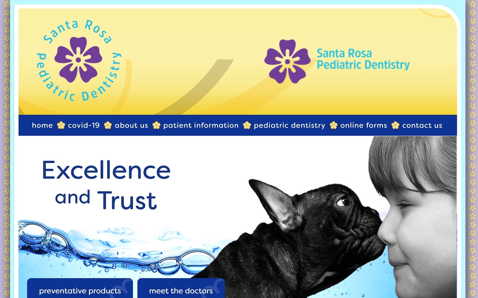 The Screenshot of Santa Rosa Pediatric Dentistry santarosapediatricdentistry.com Website