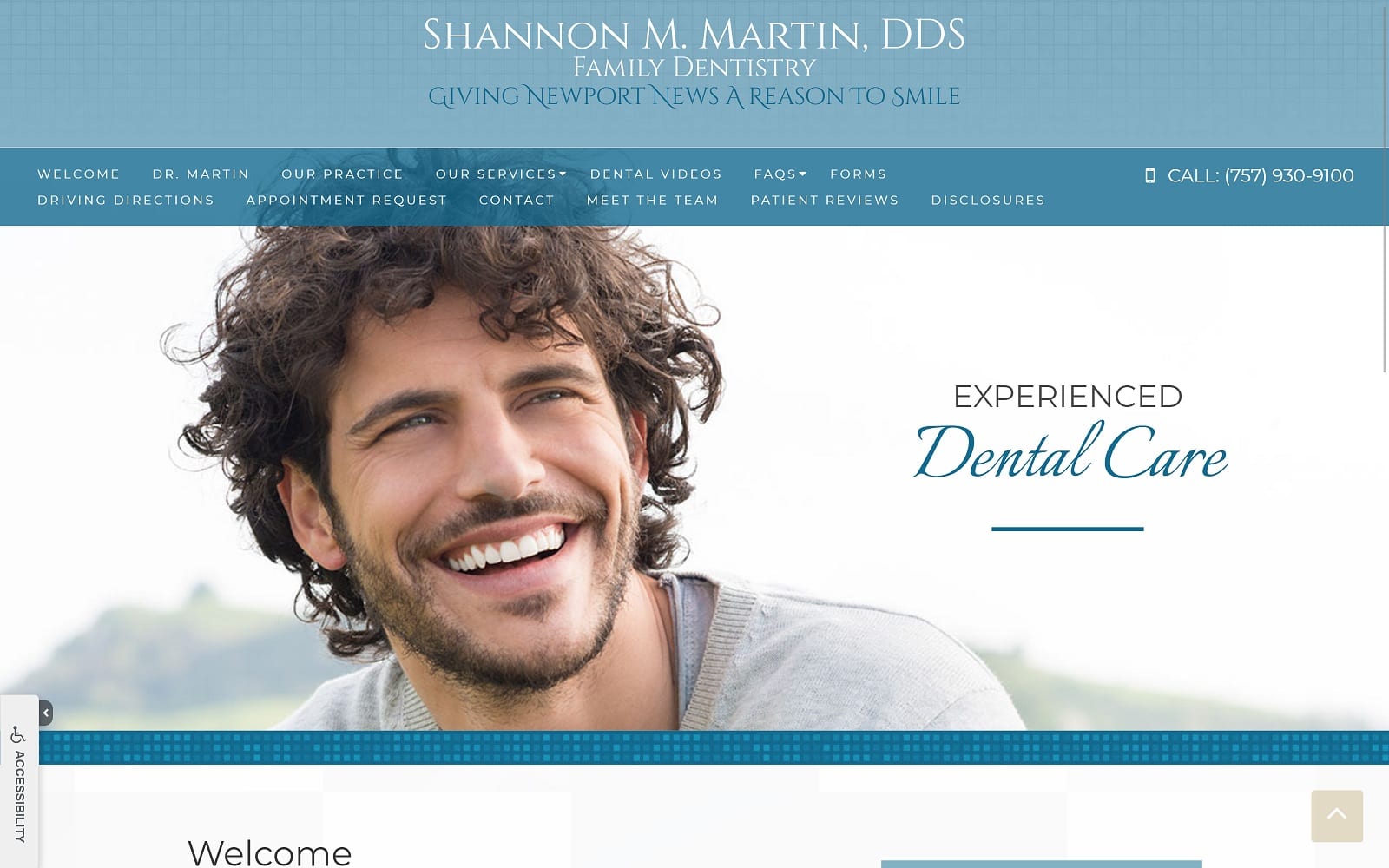 The Screenshot of Dr. Shannon M Martin DDS shannonmartindds.com Website
