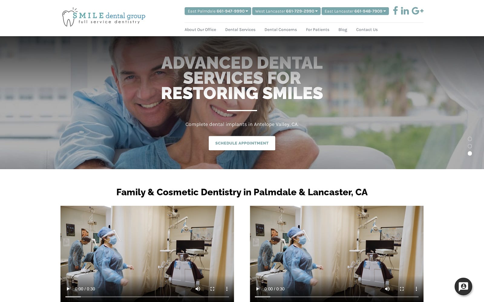 The Screenshot of Smile Dental Group smiledentalgroup.com Website