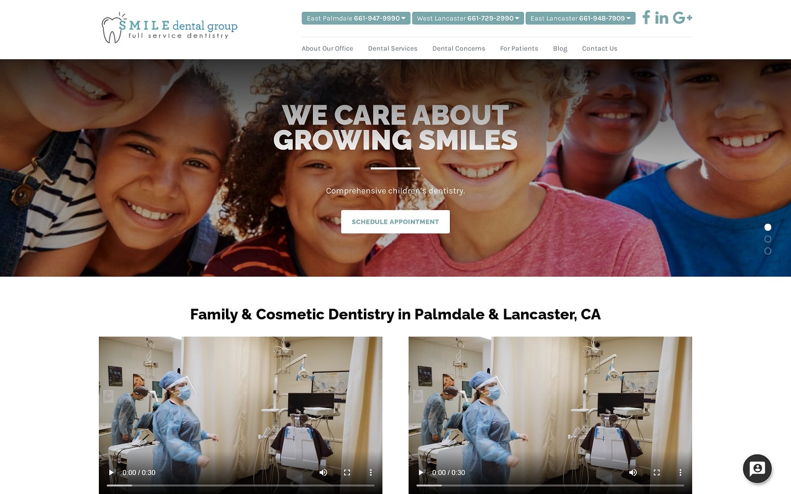 The Screenshot of Smile Dental Group smiledentalgroup.com Website
