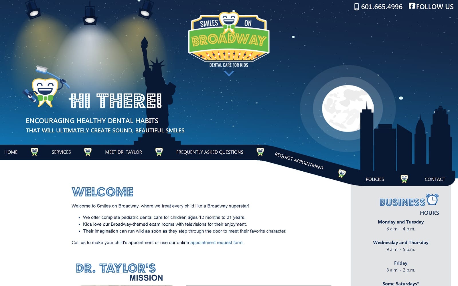 The Screenshot of Smiles on Broadway Dental Care smilesonbroadwaydental.com Website