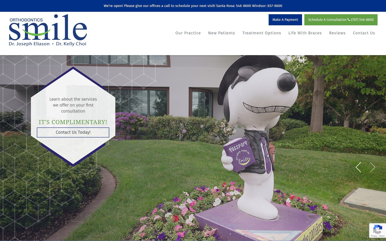 The Screenshot of SMILE Orthodontics | Orthodontist in Santa Rosa sonomacountyorthodontics.com Website