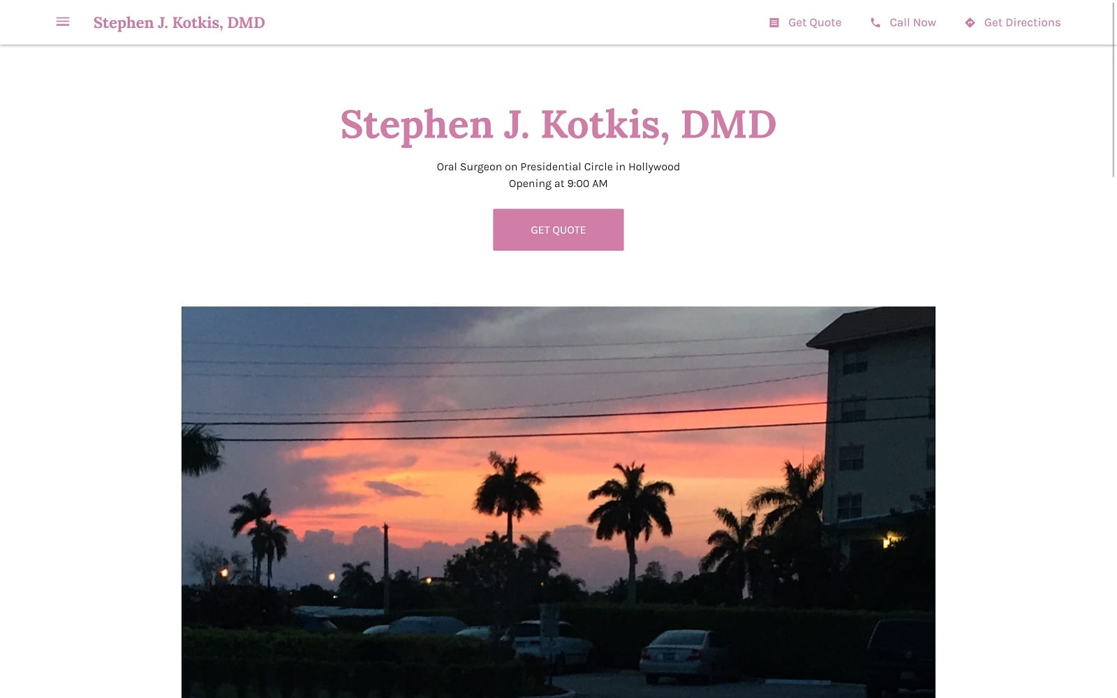 The Screenshot of Stephen J. Kotkis, DMD stephen-j-kotkis-dmd.business.site Website
