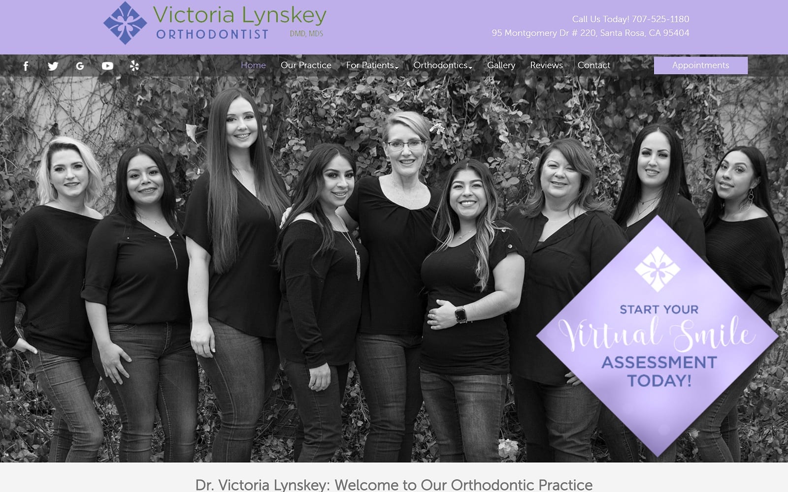 The Screenshot of Dr. Victoria J. Lynskey, DMD stunningsmile.com