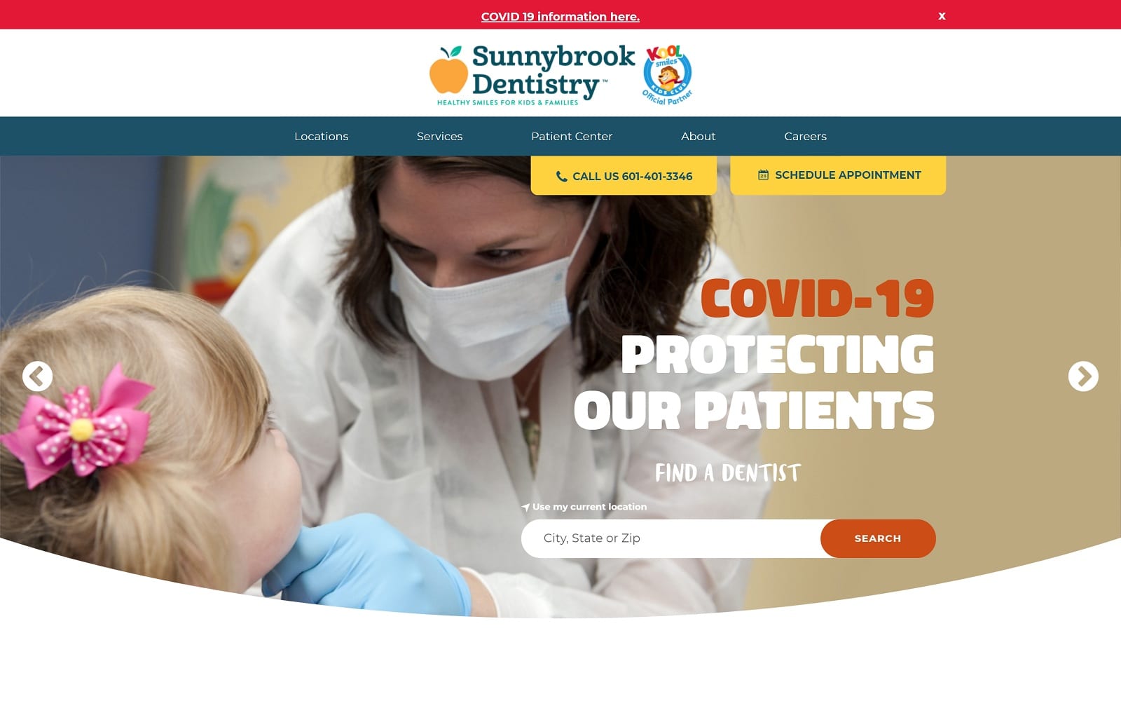 The Screenshot of Sunnybrook Dentistry & Braces sunnybrookdentistry.com Website