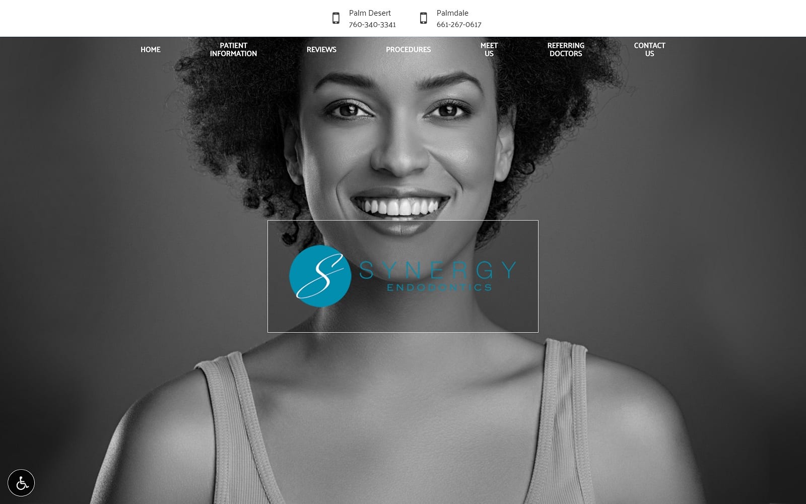 The Screenshot of Synergy Endodontics synergyendodontics.com Website