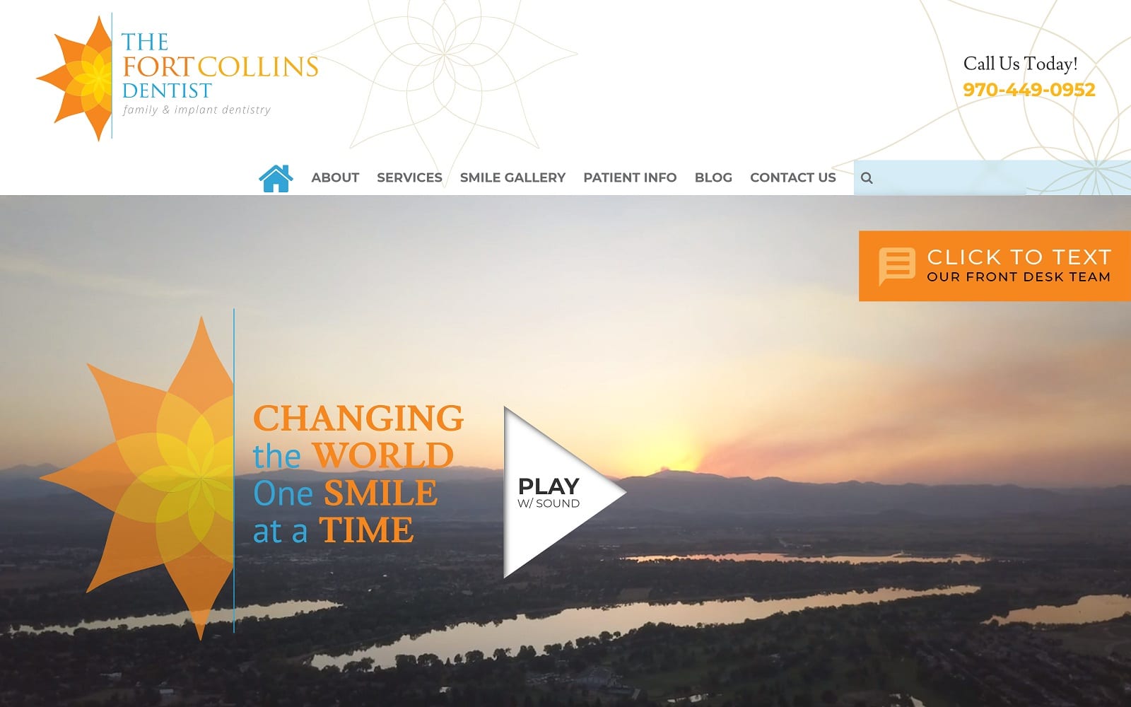 The Screenshot of The Fort Collins Dentist Family & Implant Dentistry thefortcollins.dentist Website
