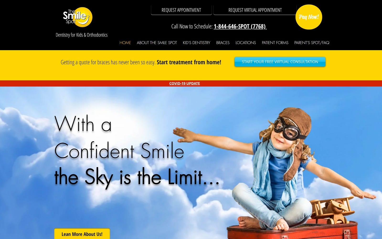 The Screenshot of The Screenshot of thesmilespot.com Website 