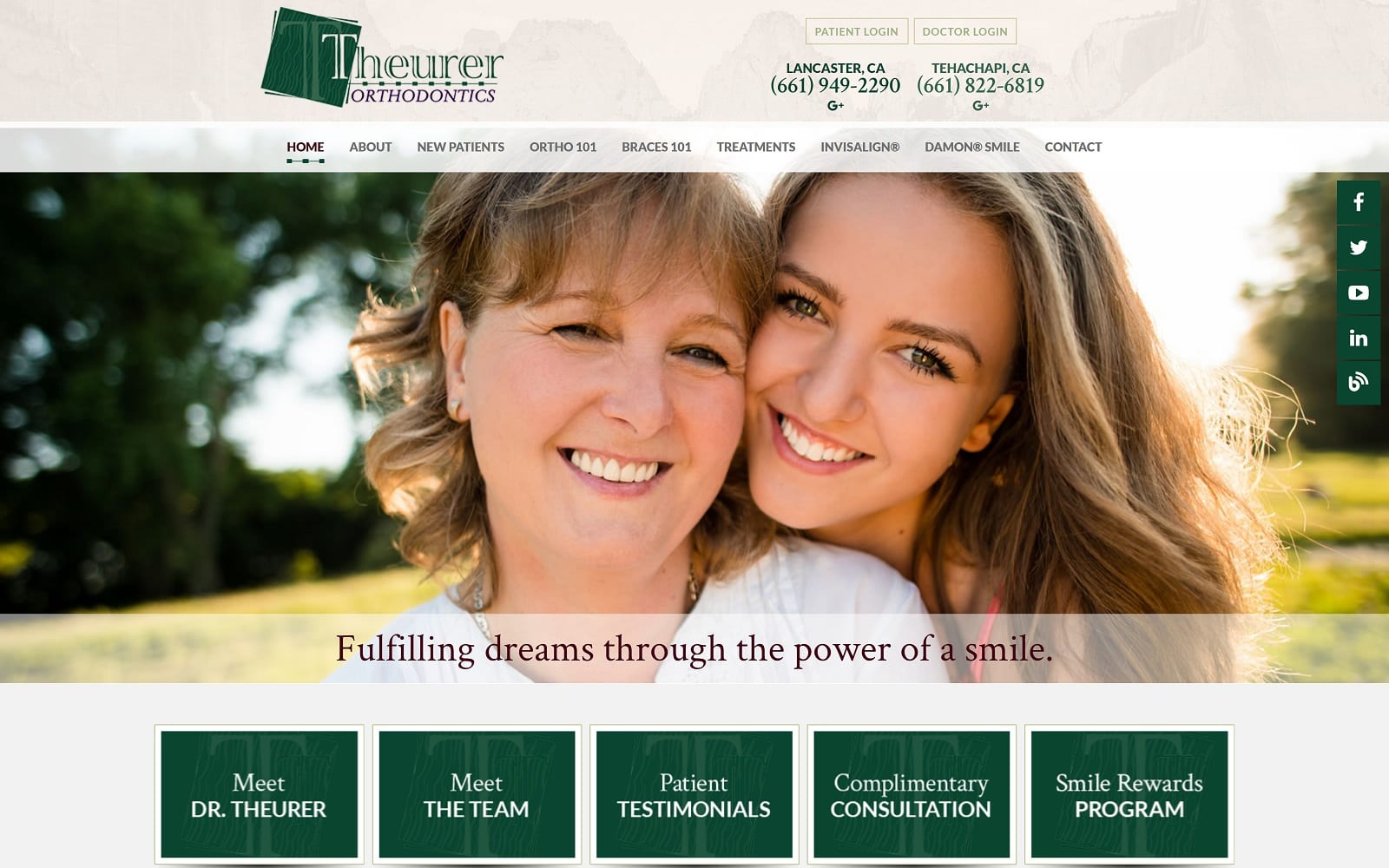 The Screenshot of Theurer Orthodontics theurerorthodontics.com Website