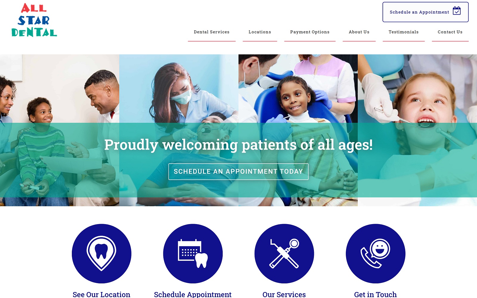 The Screenshot of All Star Dental Clinic allstardentalclinic.com Website
