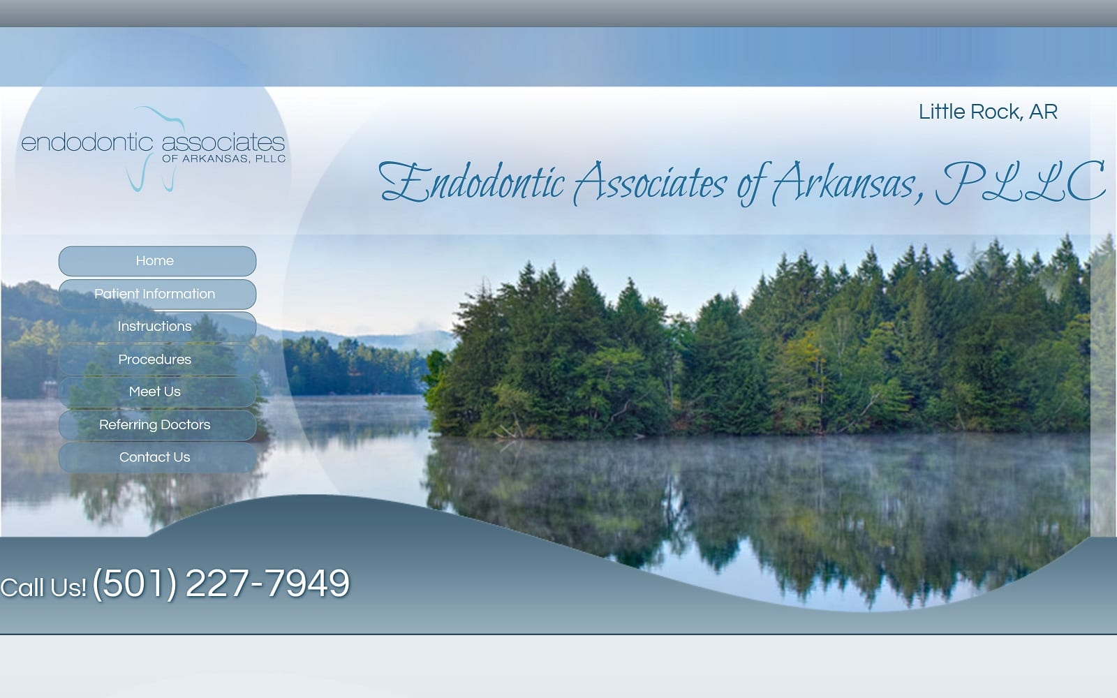 The Screenshot of Endodontic Associates of Arkansas, PLLC arkansasendo.com Website