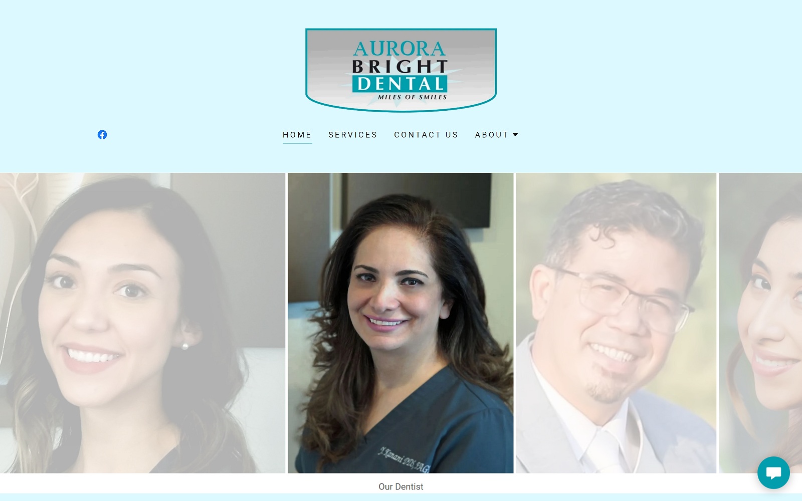 The Screenshot of Aurora Bright Dental aurorabrightdental.com Website