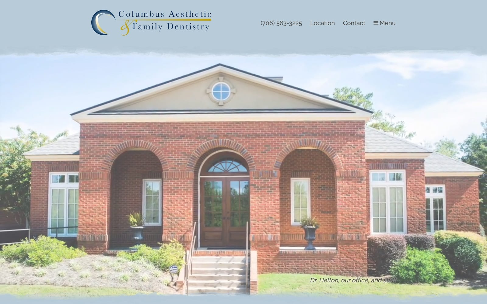 The Screenshot of Columbus Aesthetic & Family Dentistry cafdental.com Website