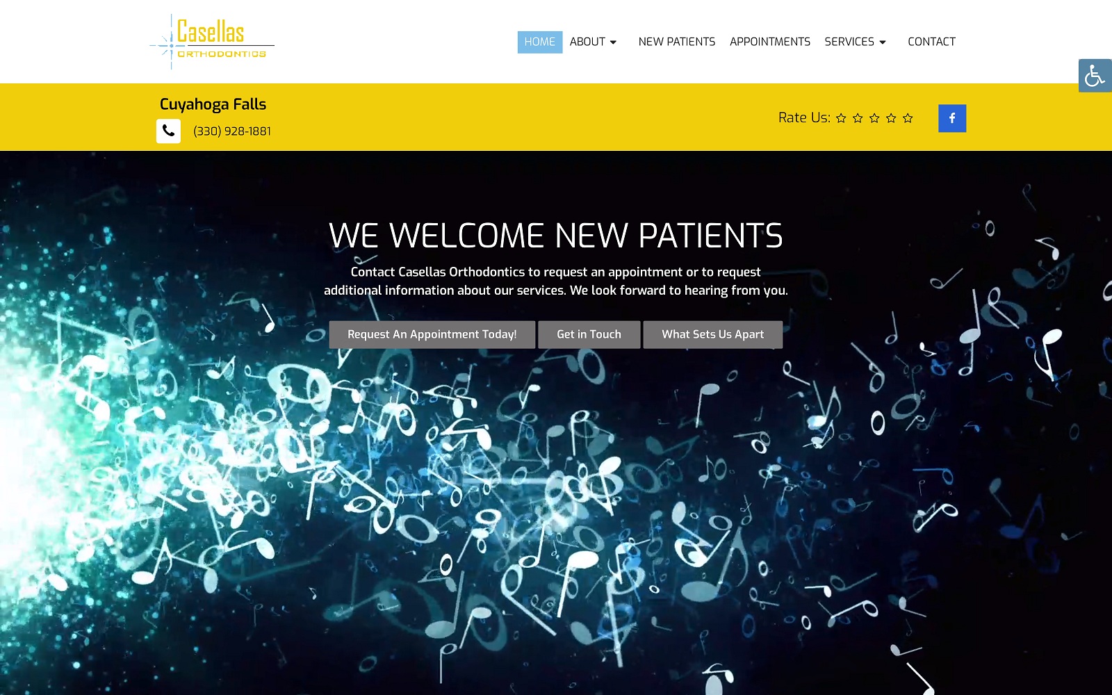 The Screenshot of Casellas Orthodontics casellasortho.com Website