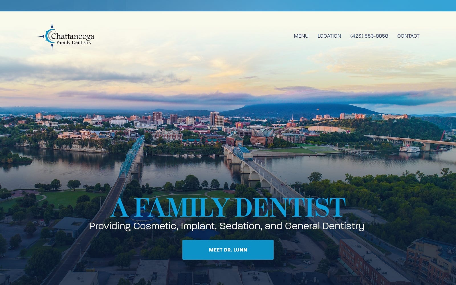 The Screenshot of Chattanooga Family Dentistry chattanoogadentist.com Website