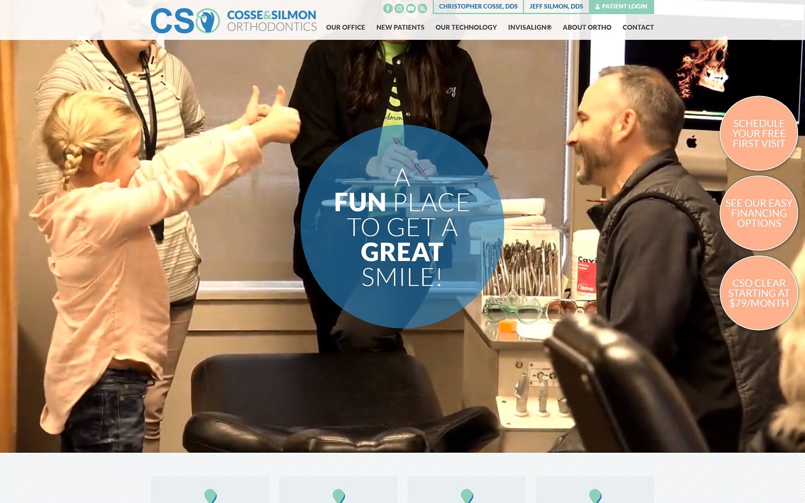 The Screenshot of Cosse & Silmon Orthodontics cosseortho.com Website