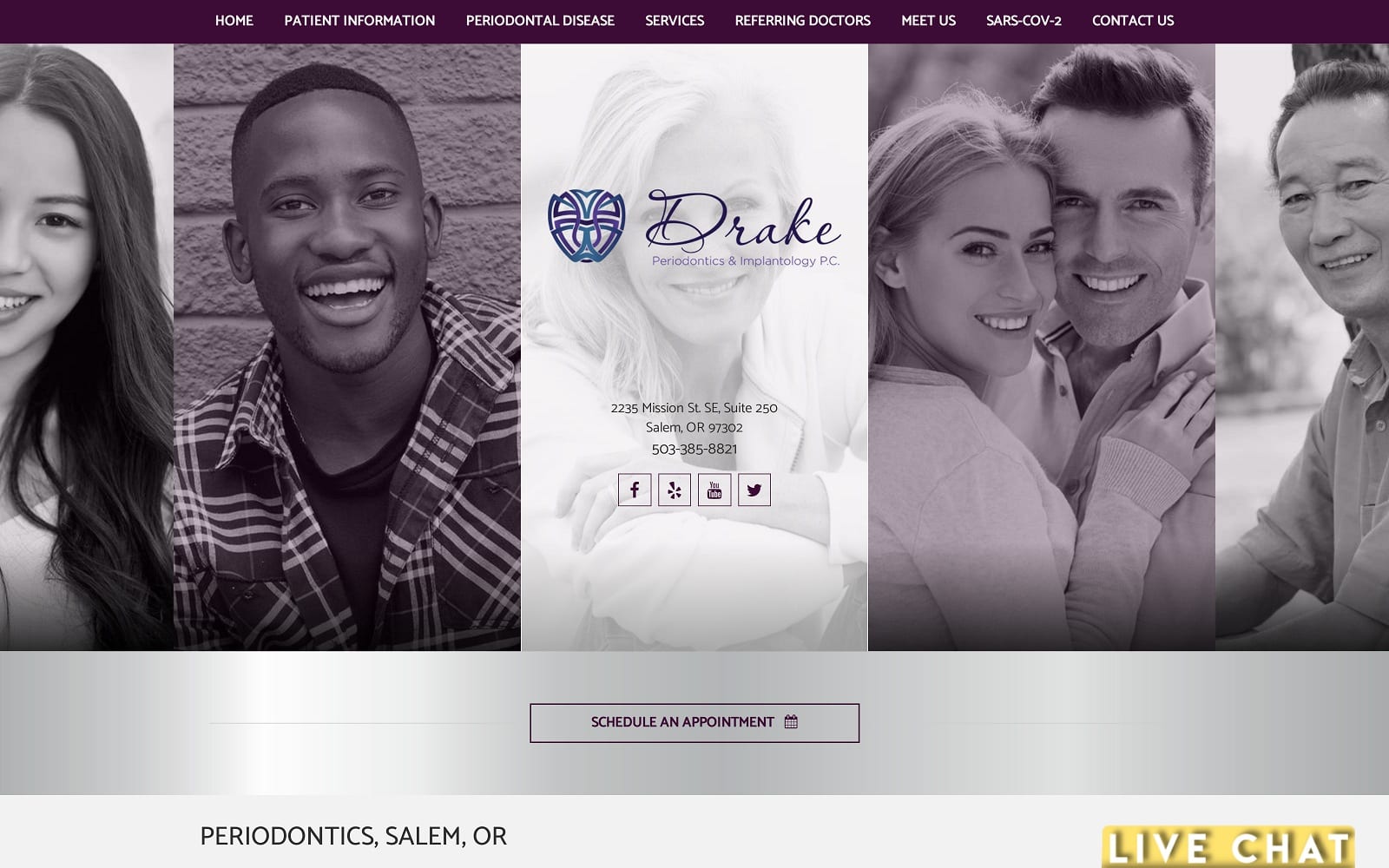 The Screenshot of Drake Perio drakeperio.com Sunny Drake Website