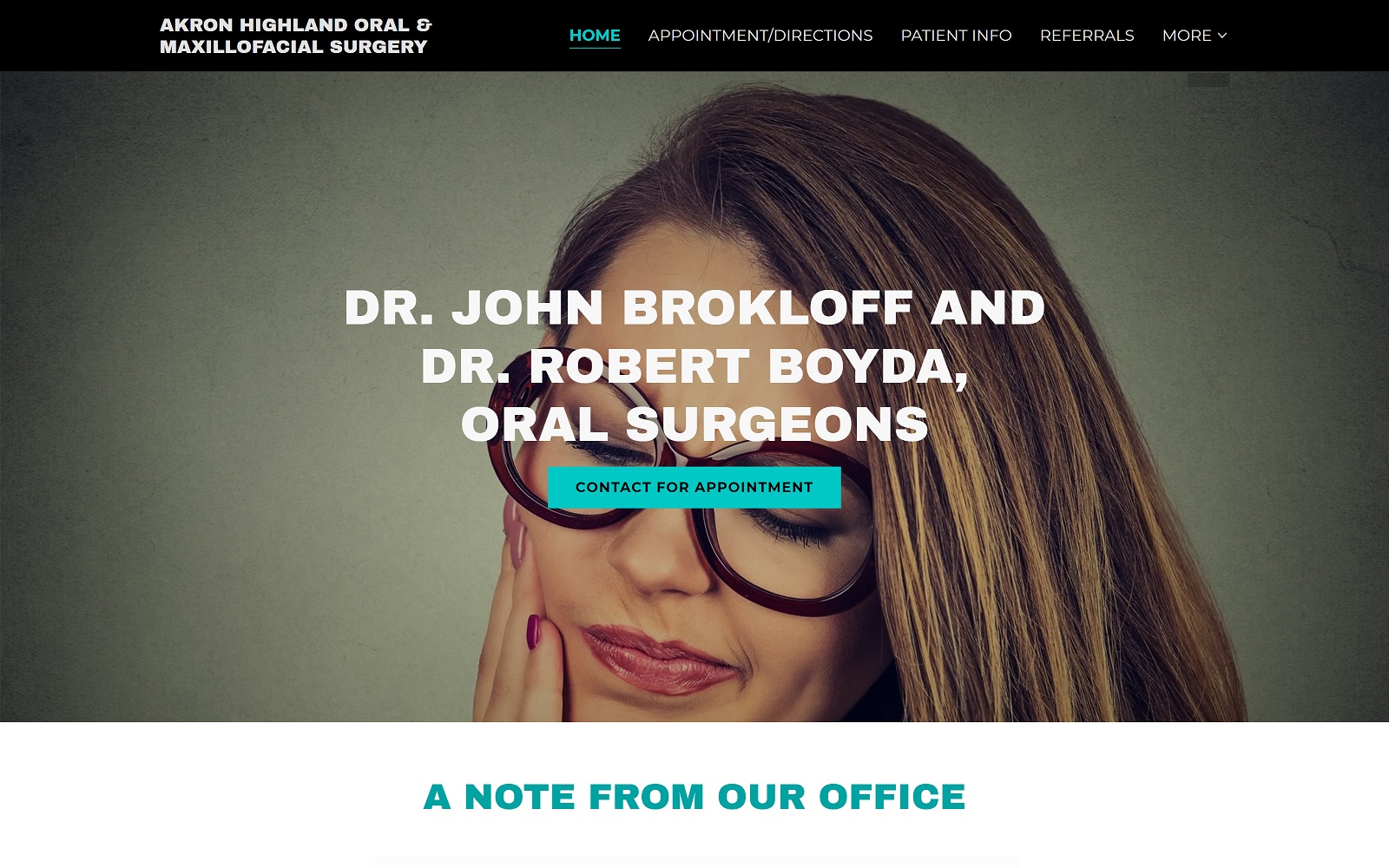 The Screenshot of Dr. John Brokloff, Oral Surgeon drbrokloff.com Website