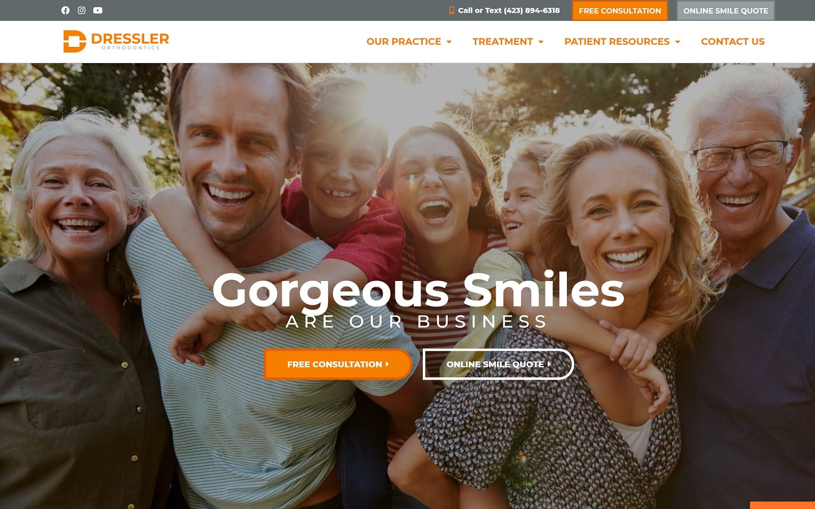 The Screenshot of Dr. Keith B. Dressler drdressler.com Website  
