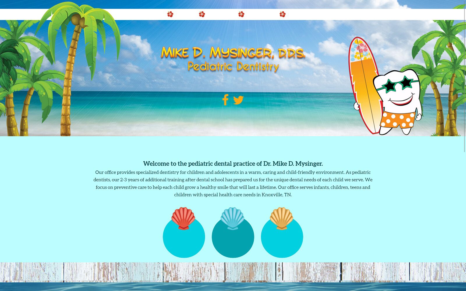 The Screenshot of Dr. Mike Mysinger, DDS drmysinger.com Website
