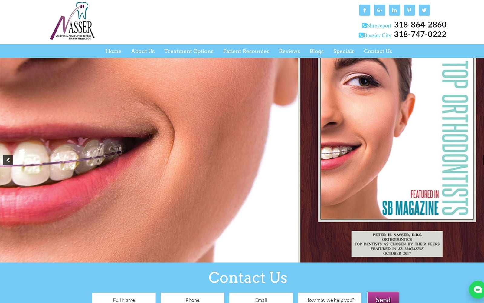 The Screenshot of Dr. Peter H. Nasser drnasser.com Website