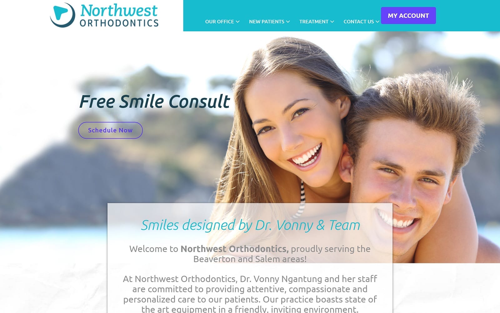 The Screenshot of Northwest Orthodontics drvonny.com Dr. Vonny Ngantung Website
