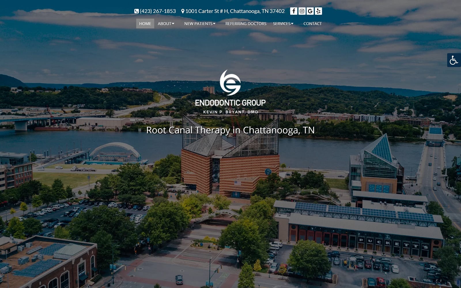 The Screenshot of Kevin P. Bryant, DMD - Endodontic Group, PC endogrouppc.com Website