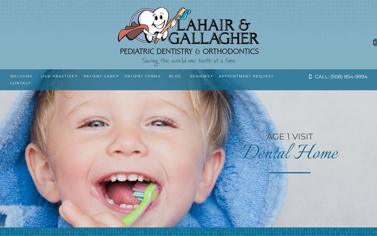 The Screenshot of Lahair & Gallagher Pediatric Dentistry & Orthodontics, LLC fightingdecay.com Website