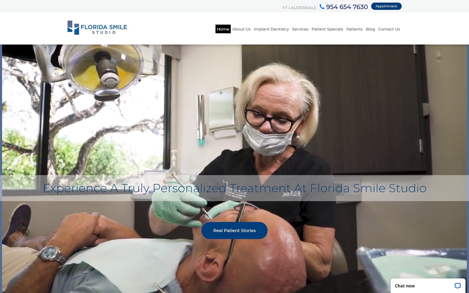 The Screenshot of Florida Smile Studio floridasmilestudio.com Website
