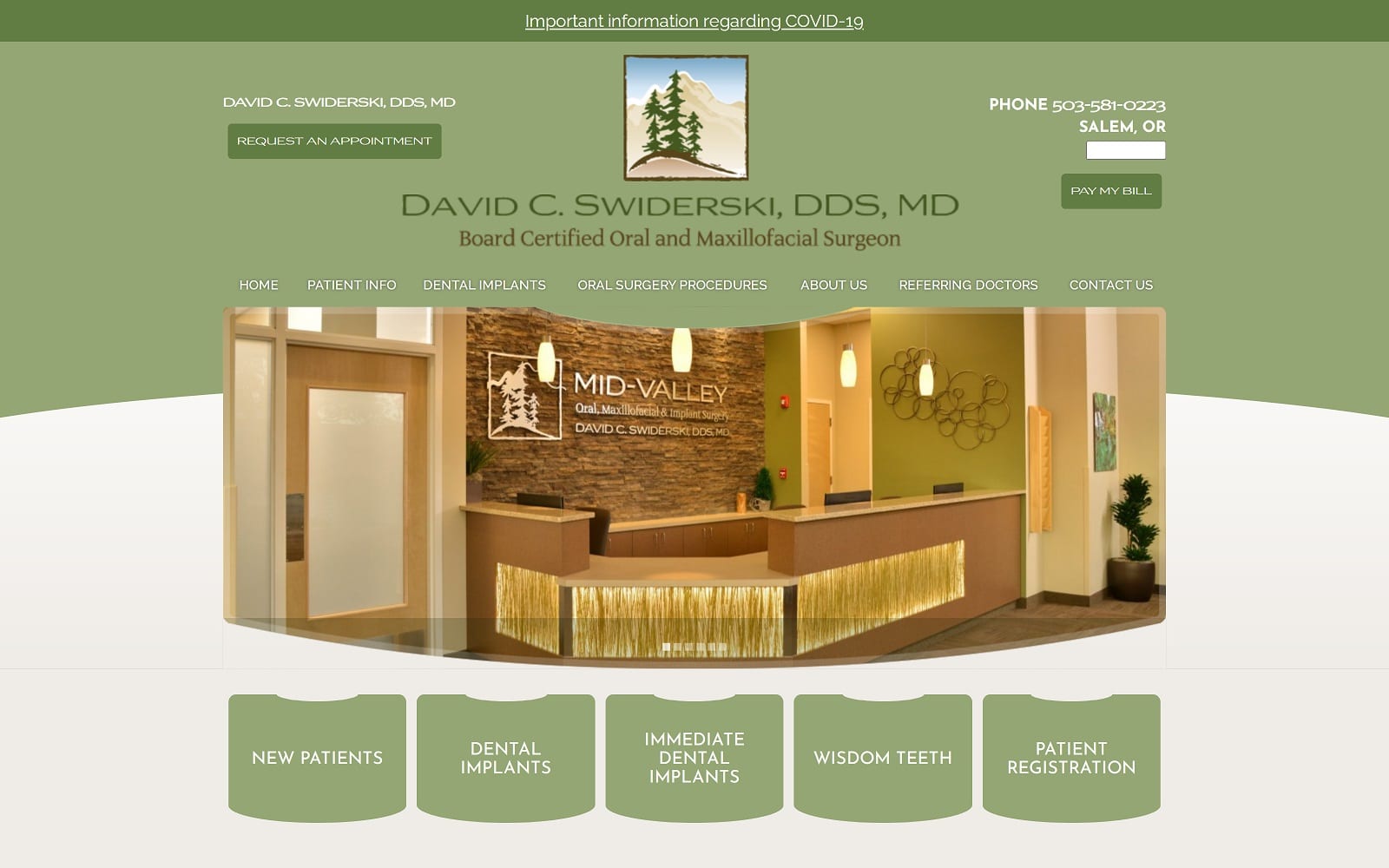 The Screenshot of Mid-Valley Oral, Maxillofacial & Implant Surgery midvalleyoms.com Website