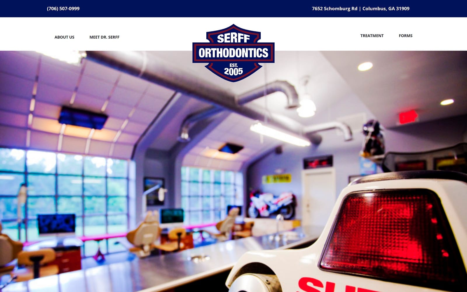 The Screenshot of Serff Orthodontics serfforthodontics.com Website