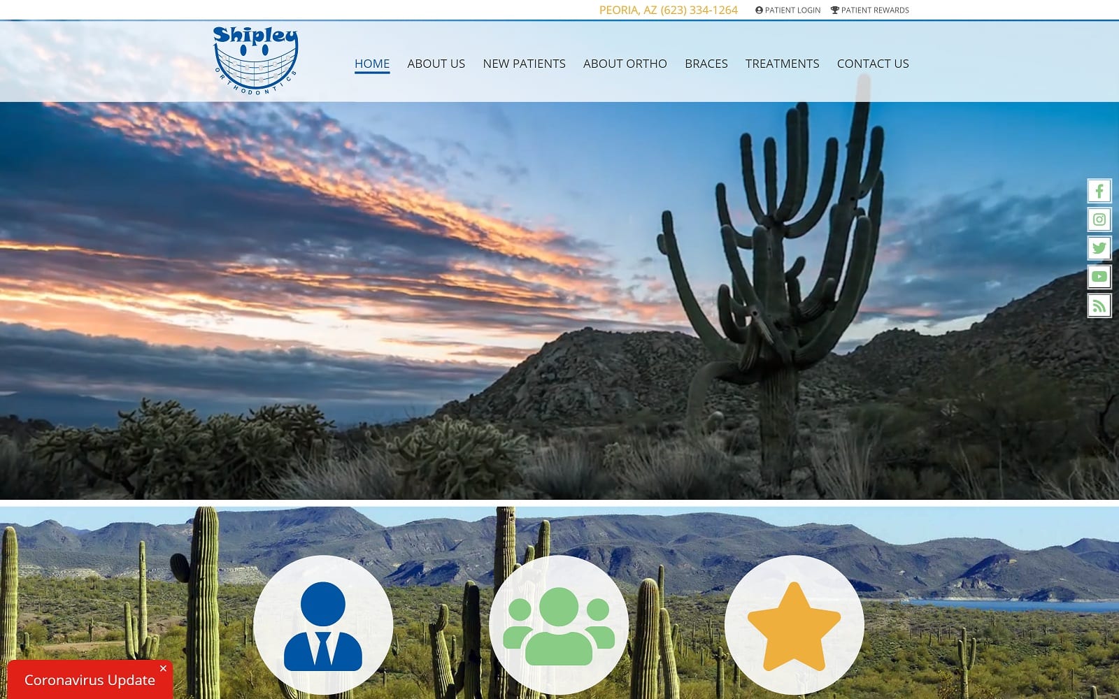 The Screenshot of Shipley Orthodontics shipleyortho.com Dr. Thomas Shipley Website