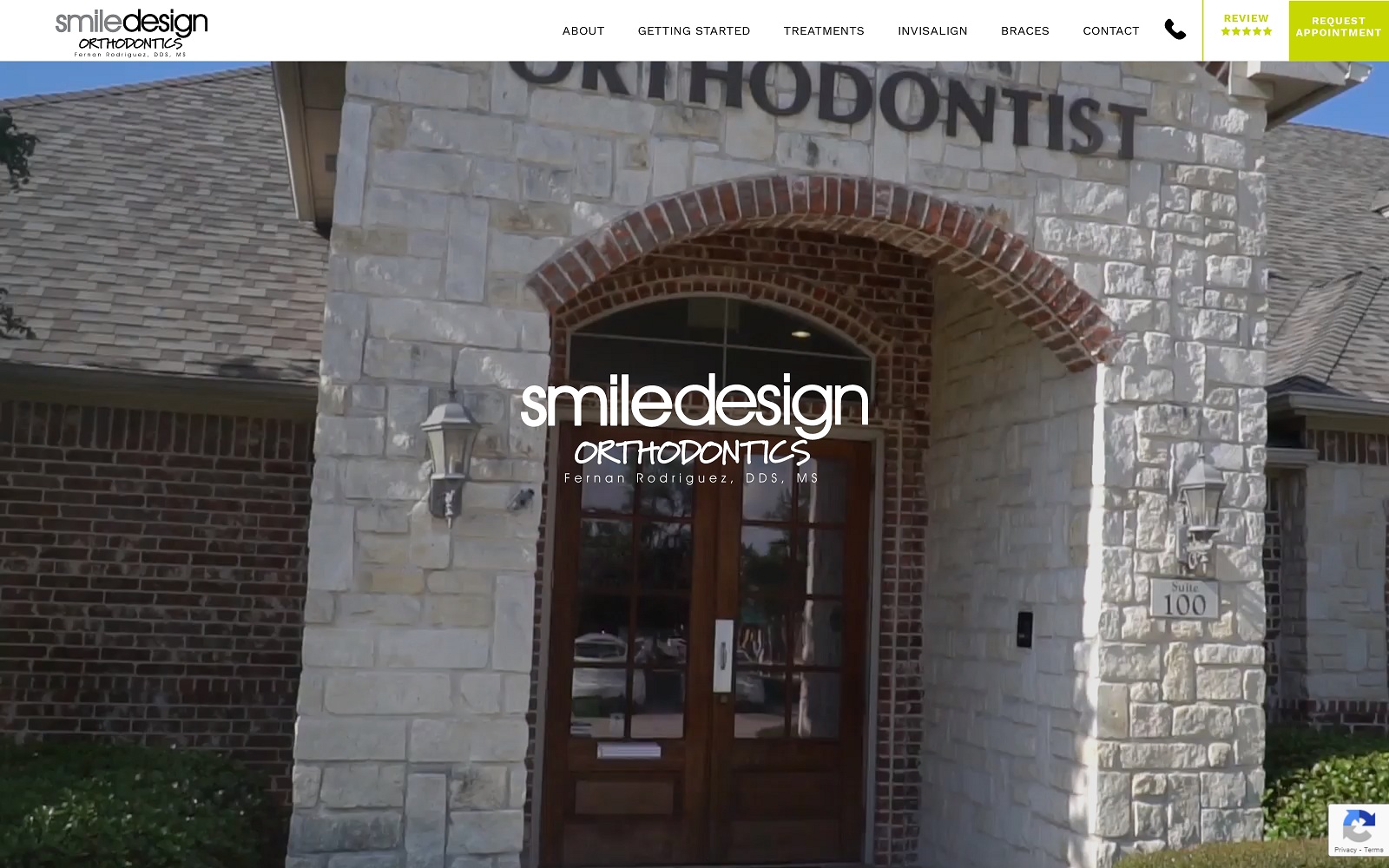 The Screenshot of Smile Design Orthodontics smiledesignortho.com Dr. Fernan Rodriguez Website