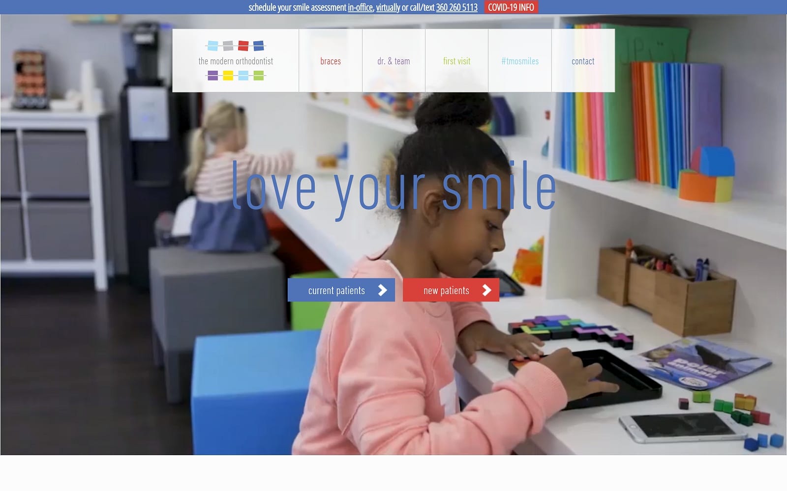 The Screenshot of The Modern Orthodontist - Gretchen Schnepper DDS, MS themodernorthodontist.com Website