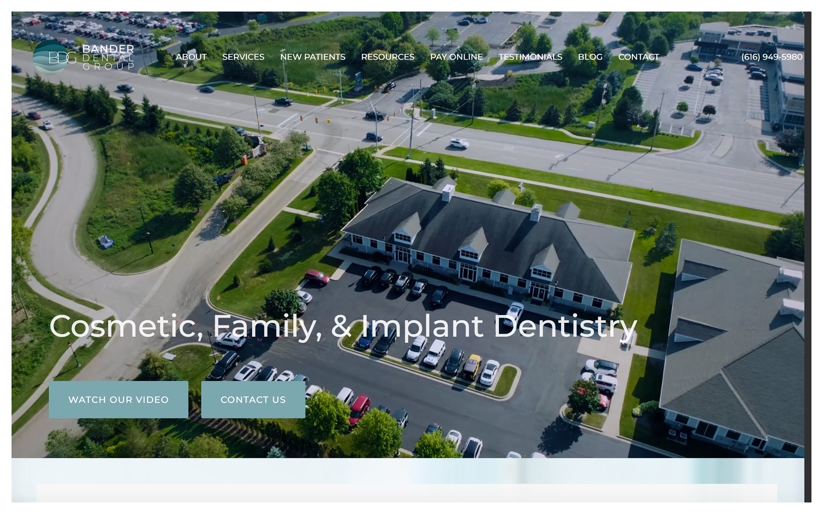 banderdentalgroup.com screenshot