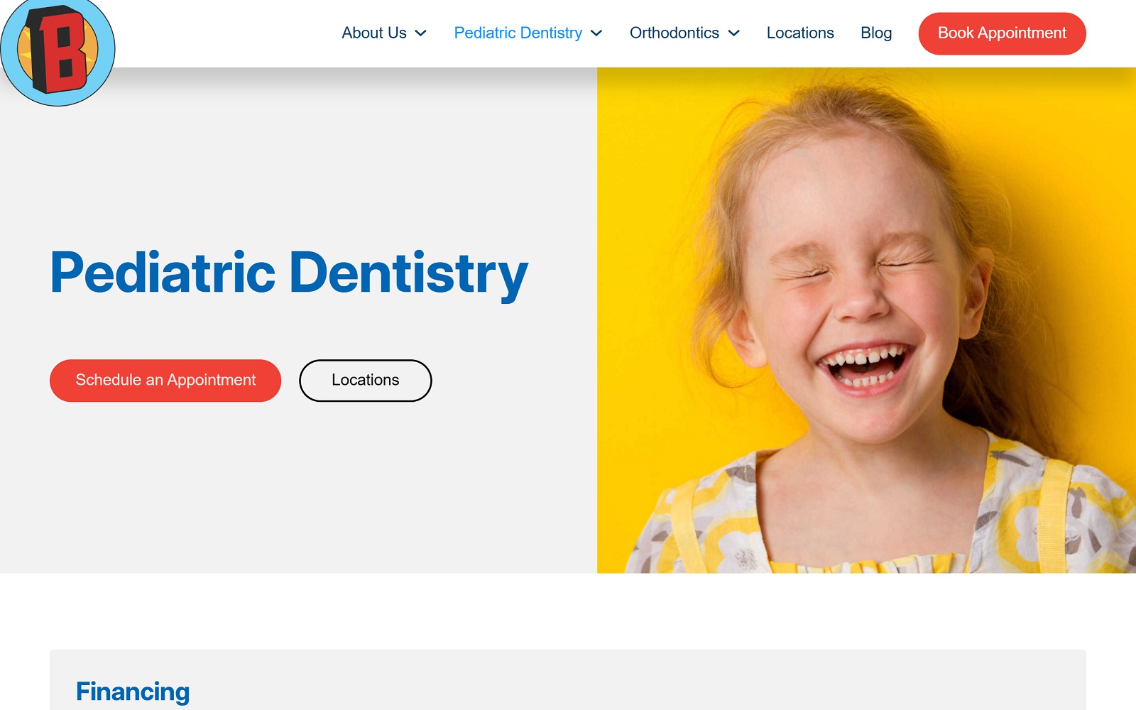 burgchildrensdentistry.com screenshot