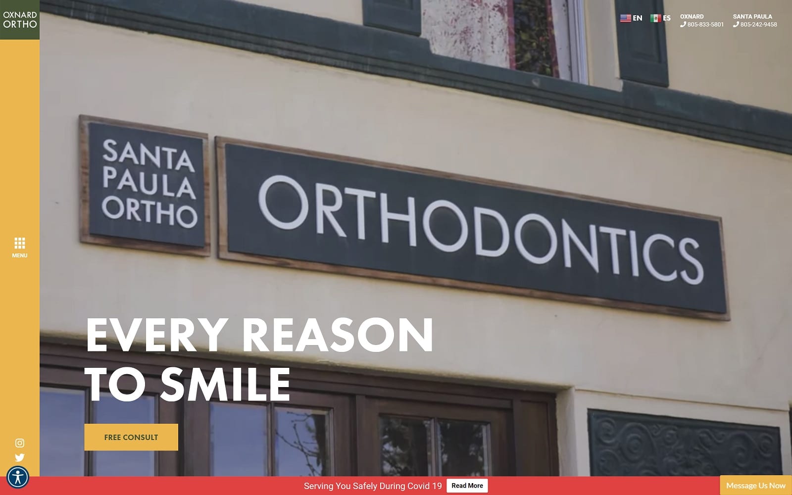The Screenshot of Oxnard Orthodontics caorthodontist.com Dr. Jared Lee Website