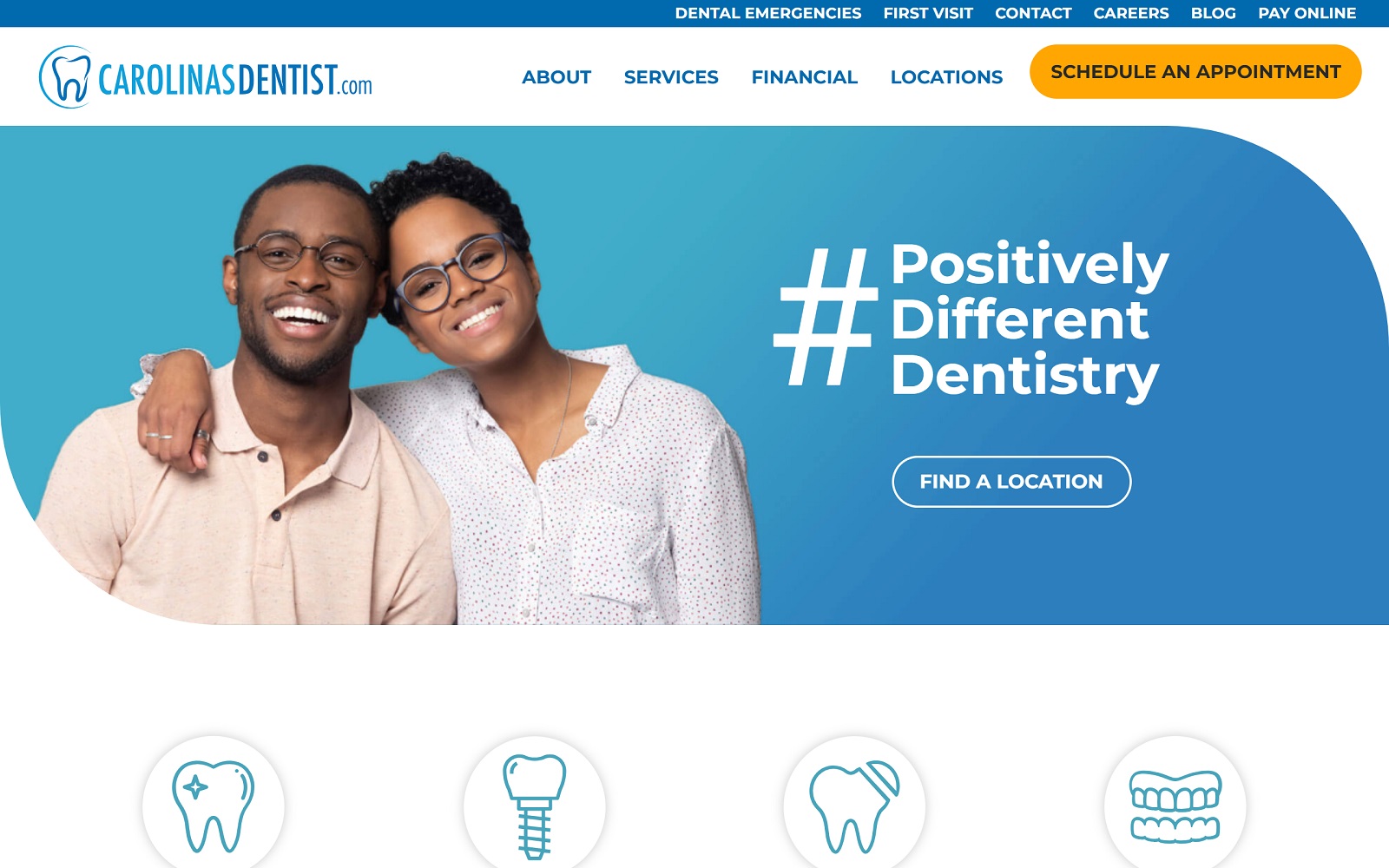 carolinasdentist.com screenshot