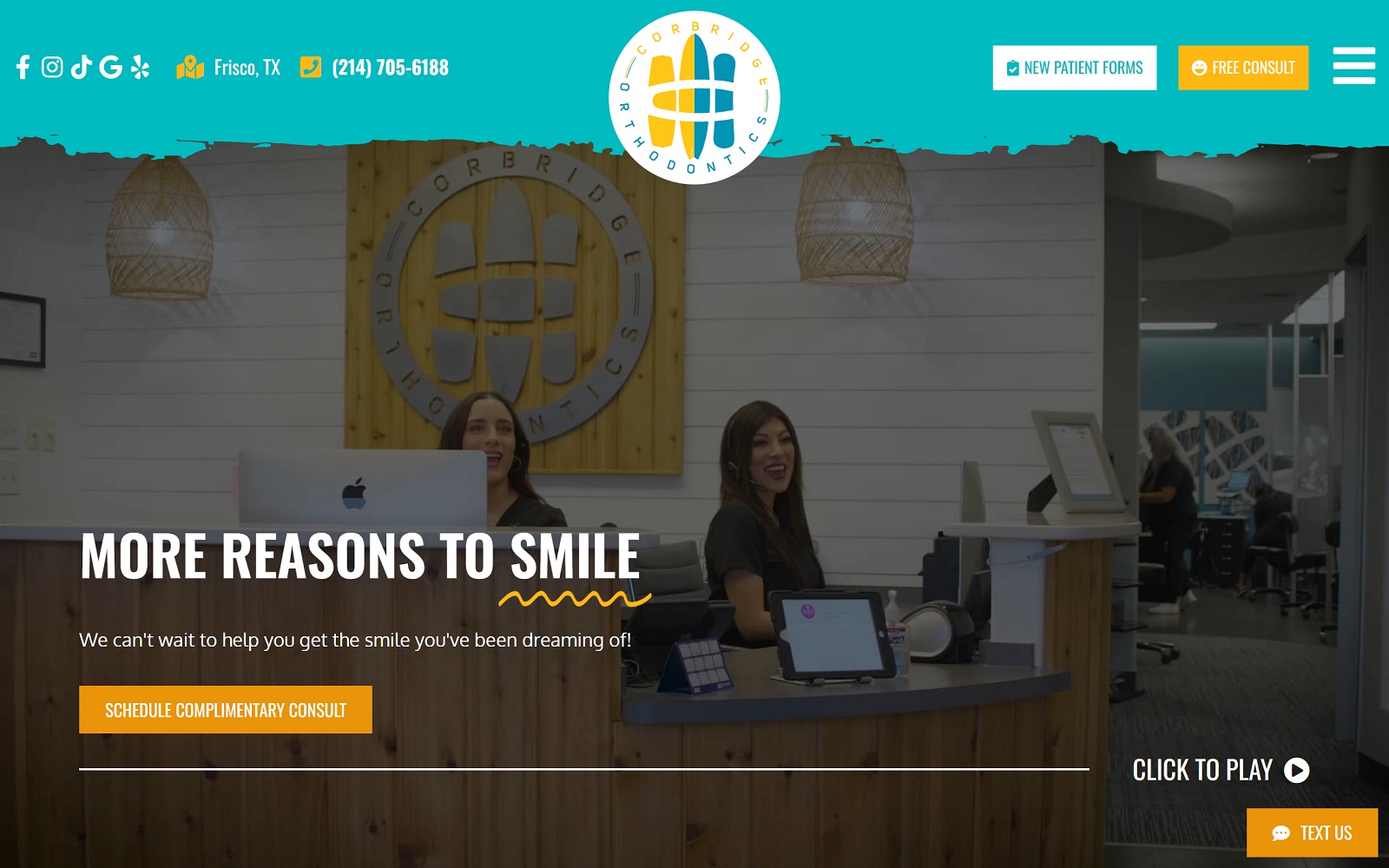 corbridgeorthodontics.com screenshot