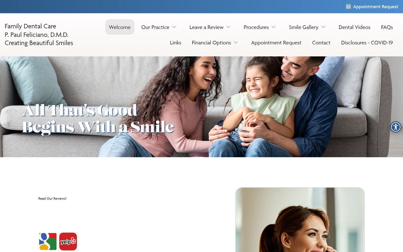 cosmeticdentistinmorenovalley.com screenshot