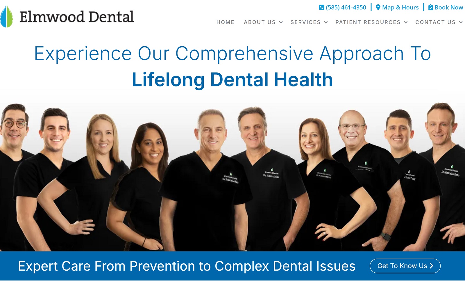 elmwooddental.com screenshot